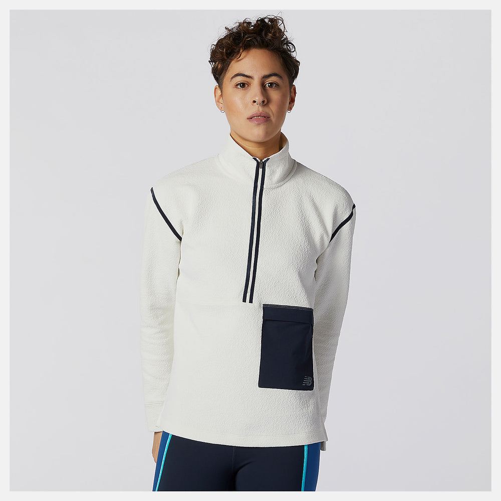 Sea Salt Q Speed Fuel Sweatshirt New Balance Clothing