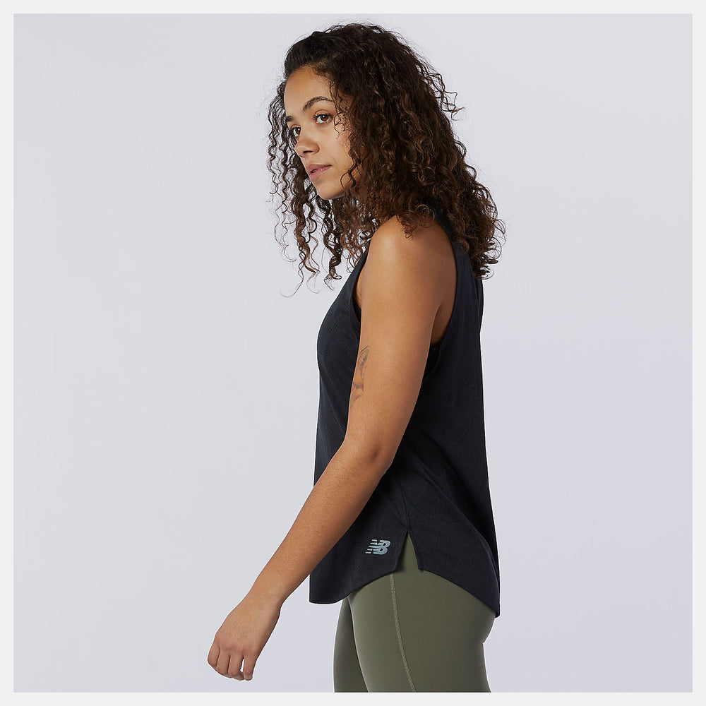 Black Q Speed Fuel Jacquard Tank New Balance Clothing
