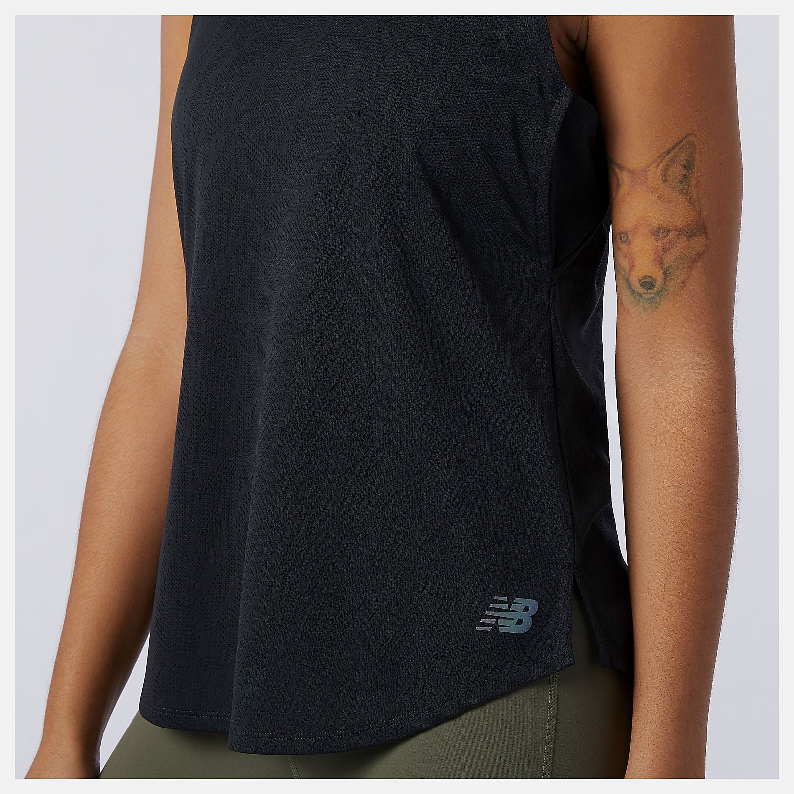 Black Q Speed Fuel Jacquard Tank New Balance Clothing