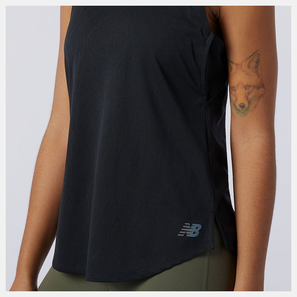 Black Q Speed Fuel Jacquard Tank New Balance Clothing