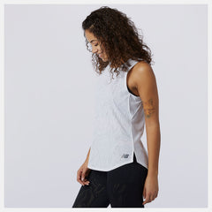 White Q Speed Fuel Jacquard Tank New Balance Clothing