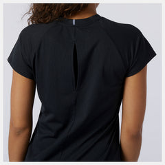 Black Q Speed Fuel Jacquard Short Sleeve New Balance Clothing