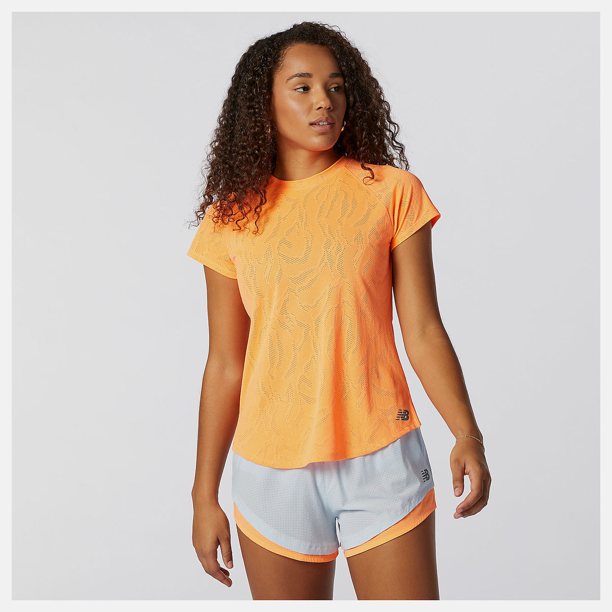 Citrus Punch Q Speed Fuel Jacquard Short Sleeve New Balance Clothing