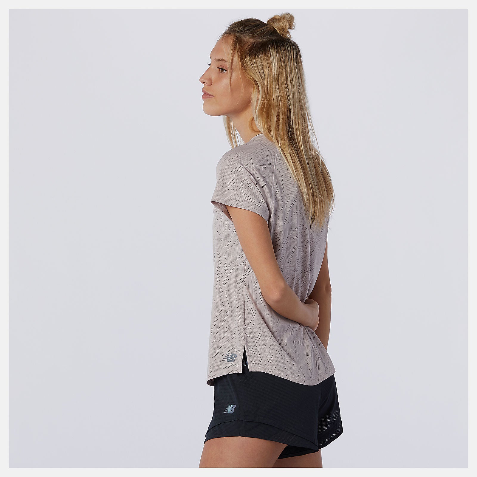 Logwood Q Speed Fuel Jacquard Short Sleeve New Balance Clothing
