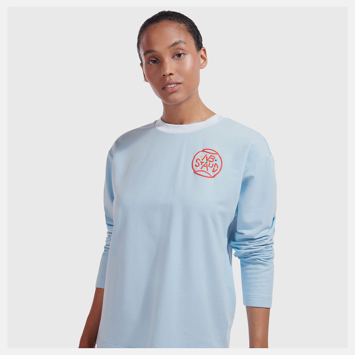 Baby Blue NB x Staud Sweatshirt New Balance Clothing