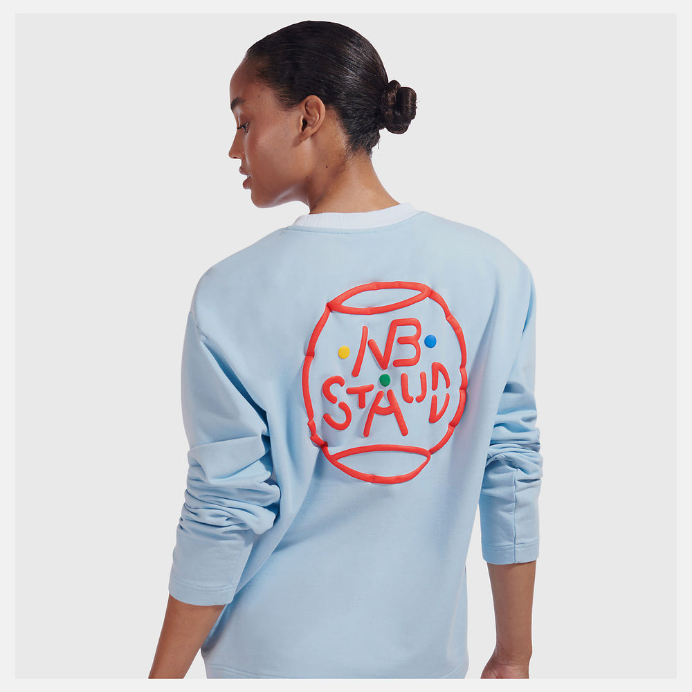 Baby Blue NB x Staud Sweatshirt New Balance Clothing