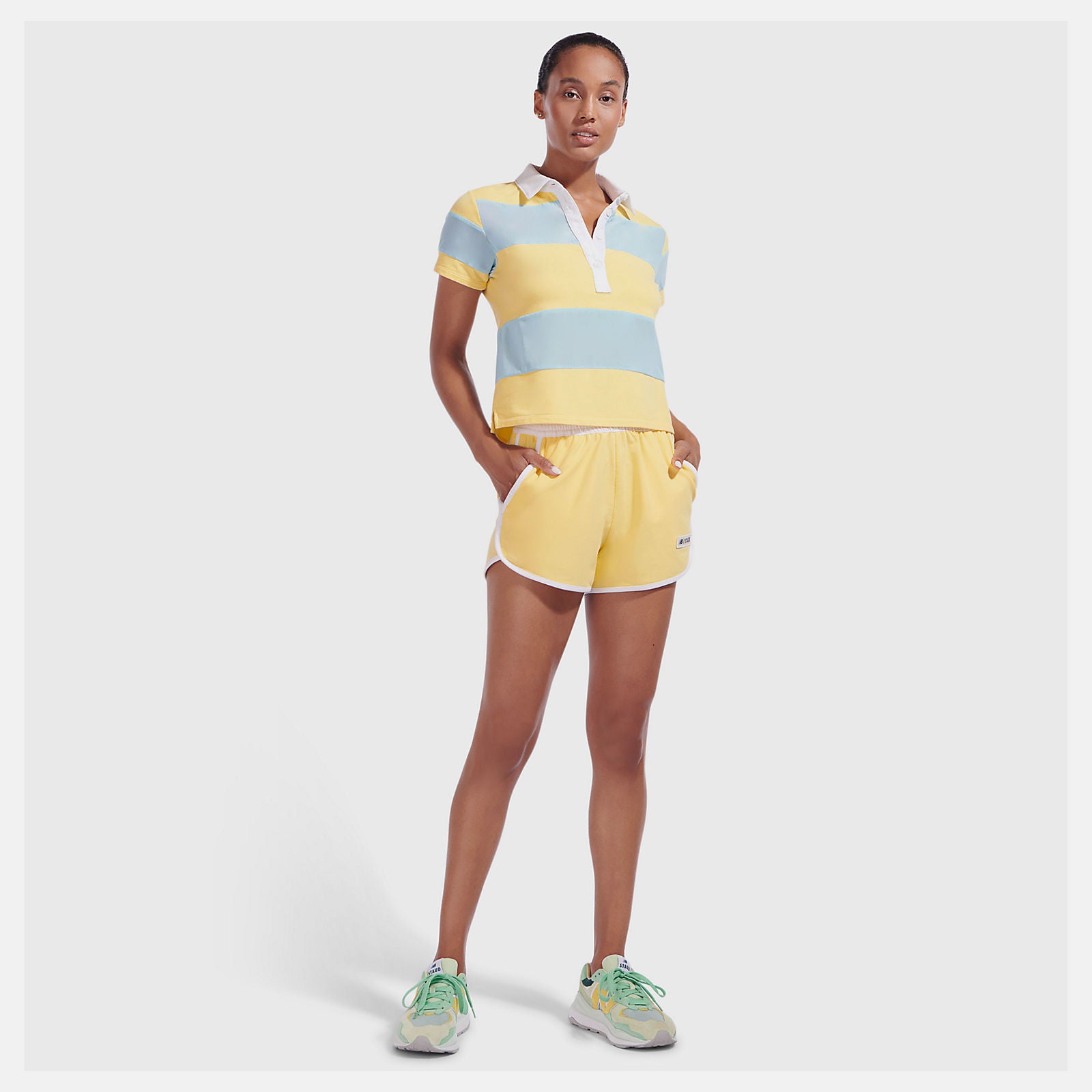 Yellow NB x Staud Polo New Balance Clothing