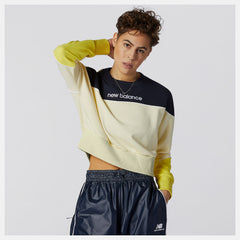 Clear Yellow NB Athletics Crew Fleece New Balance Clothing