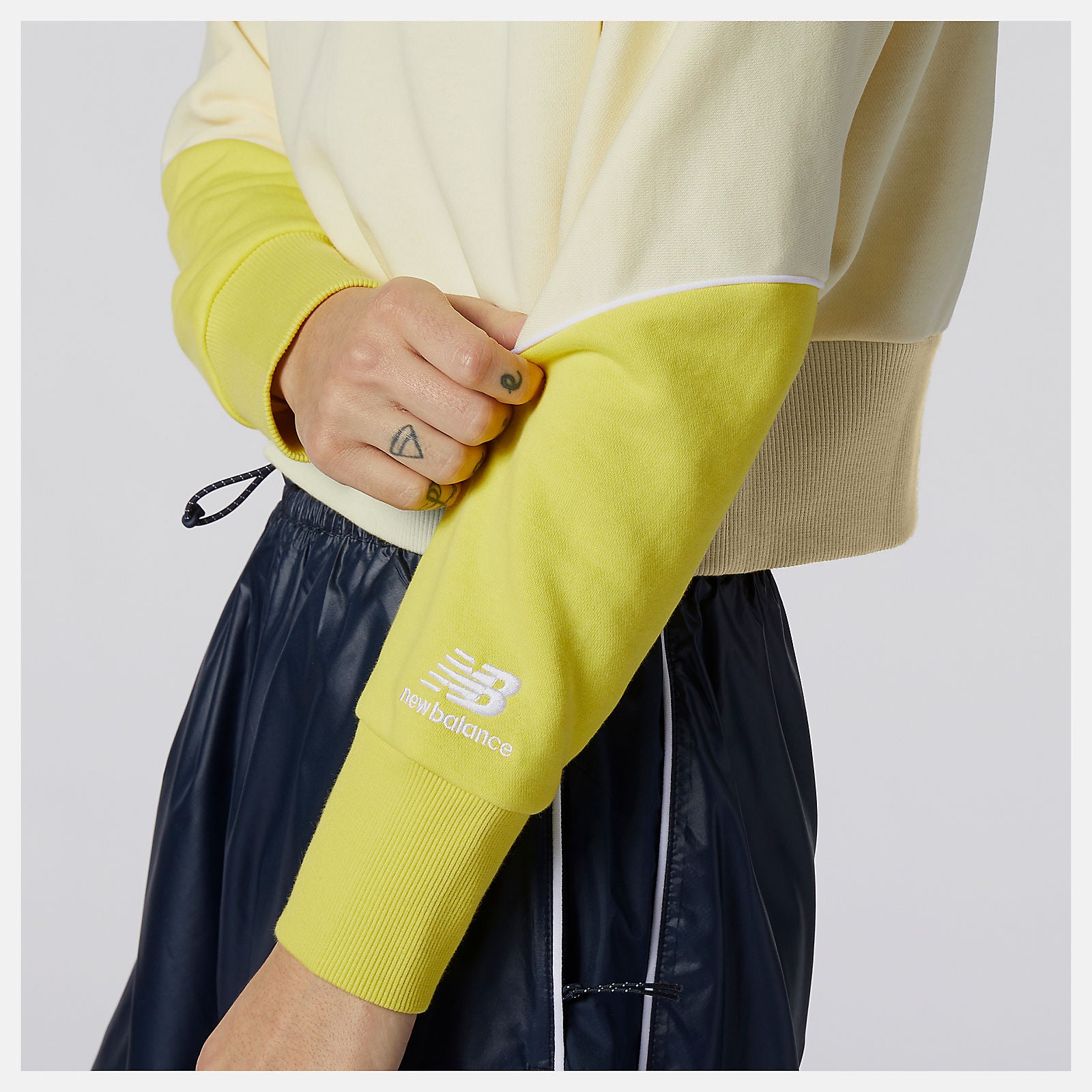 Clear Yellow NB Athletics Crew Fleece New Balance Clothing