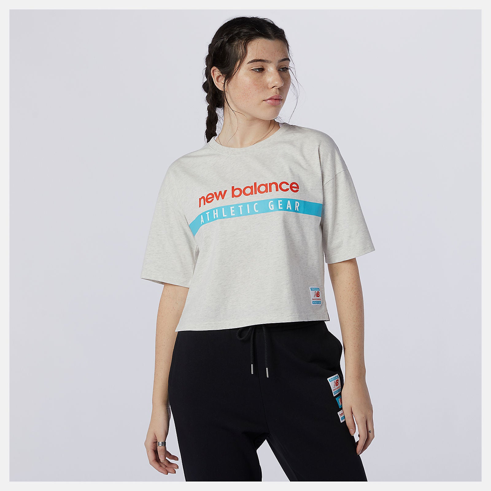 Sea Salt Heather NB Essentials Field Day Boxy Tee New Balance Clothing