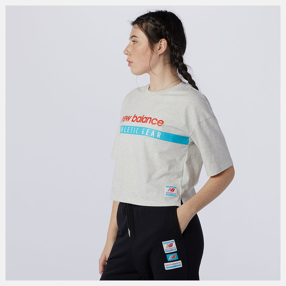 Sea Salt Heather NB Essentials Field Day Boxy Tee New Balance Clothing