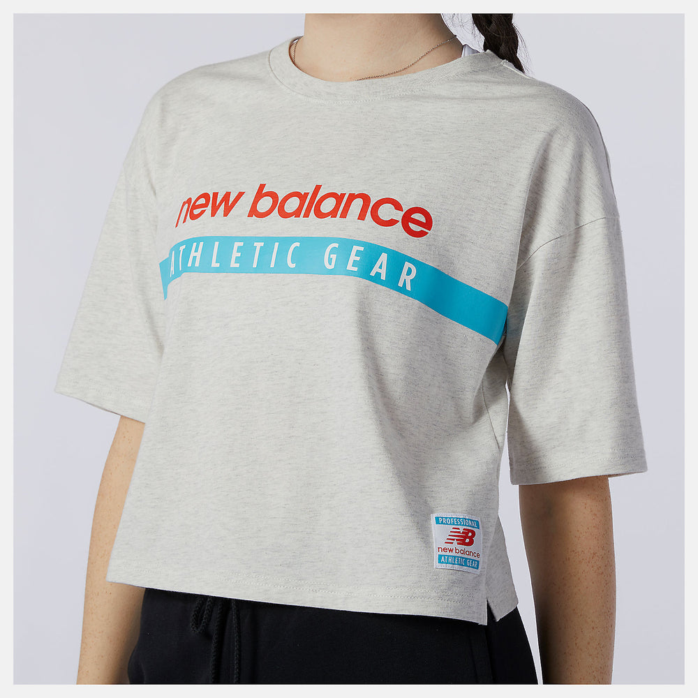 Sea Salt Heather NB Essentials Field Day Boxy Tee New Balance Clothing