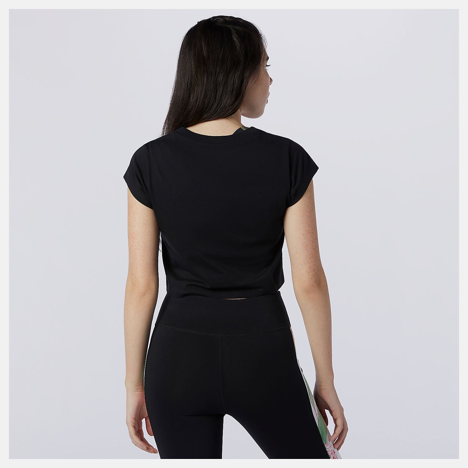 Black NB Essentials Botanical Tee New Balance Clothing
