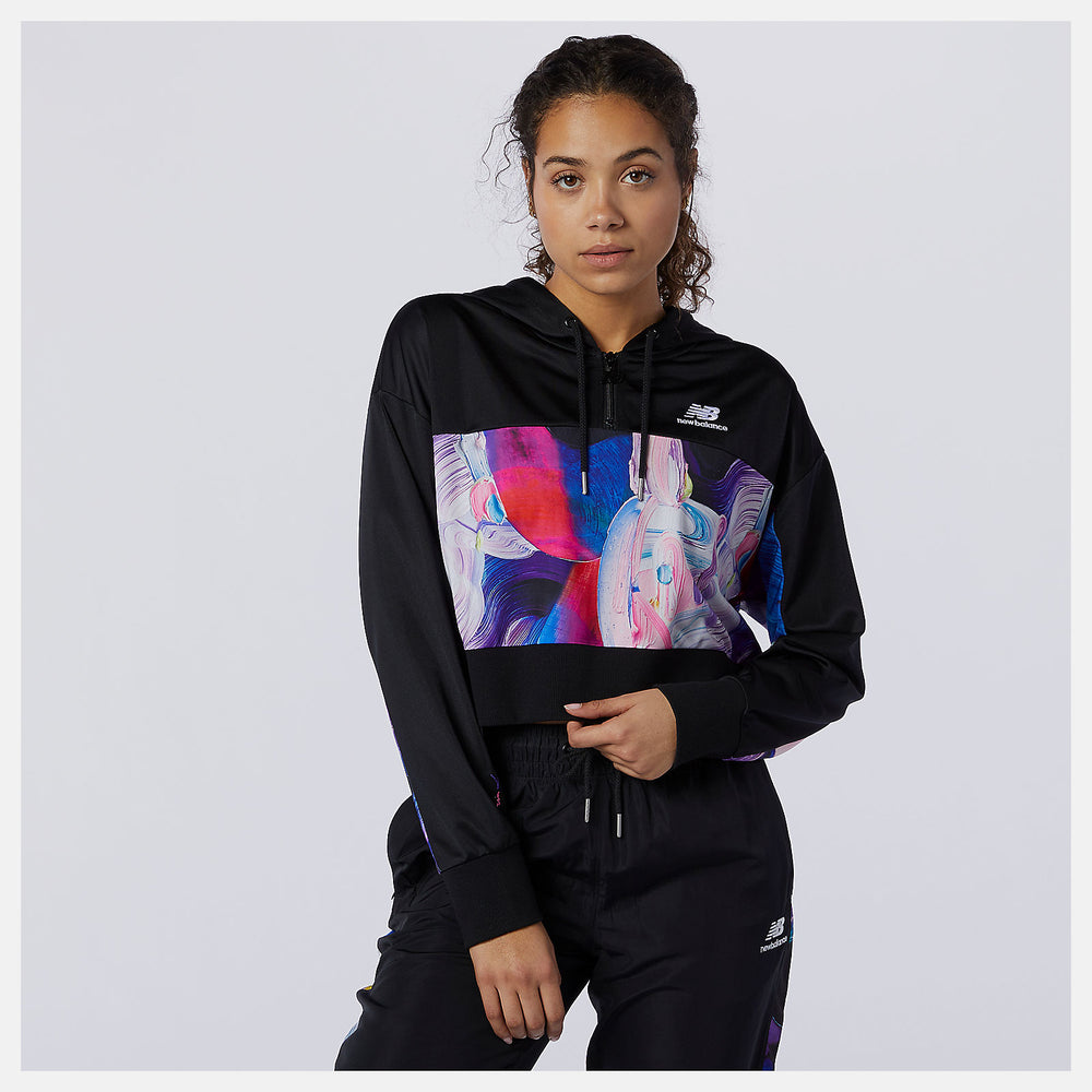 Black/Magnet NB Athletics Erin Loree Half-zip Hoodie New Balance Clothing
