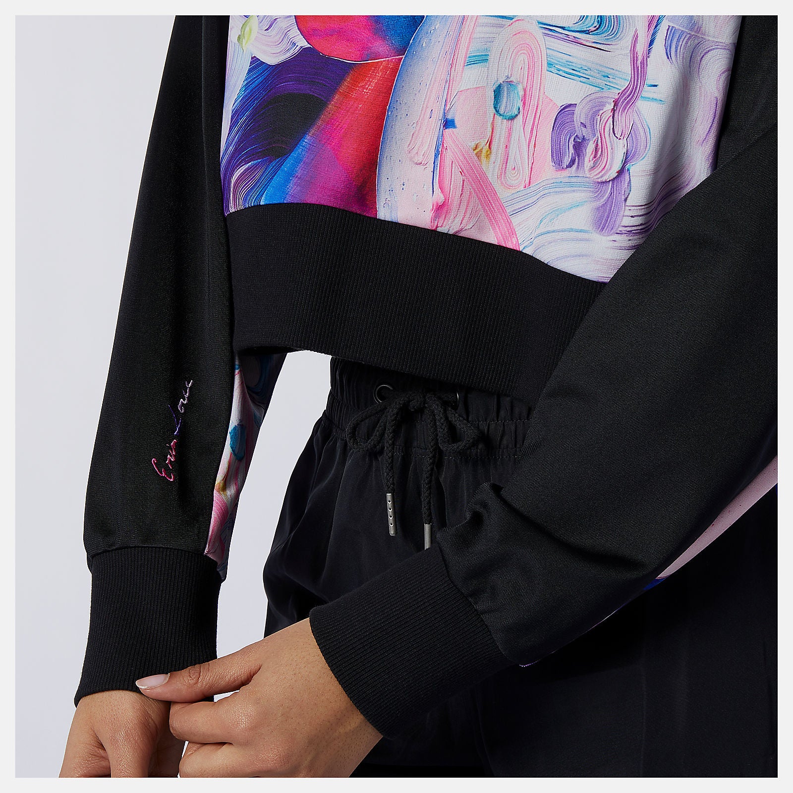Black/Magnet NB Athletics Erin Loree Half-zip Hoodie New Balance Clothing