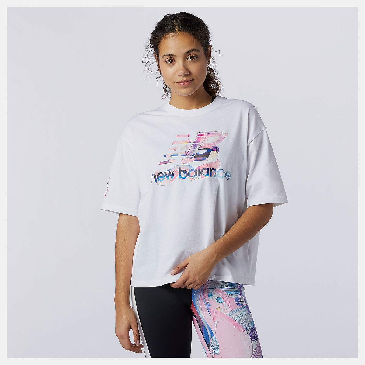 White NB Athletics Erin Loree Graphic Tee New Balance Clothing
