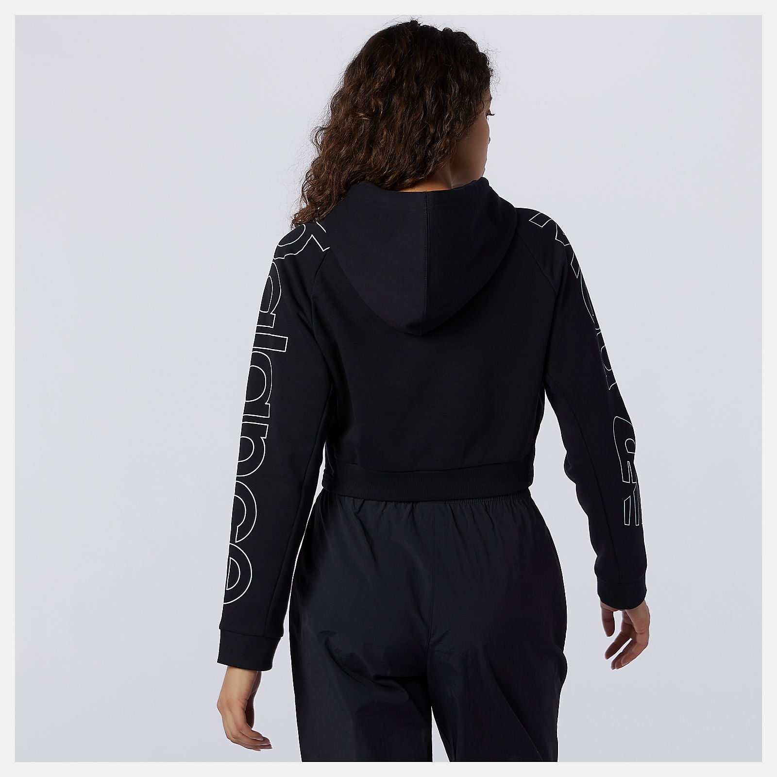Black Sport Style Optiks Hoodie New Balance Clothing