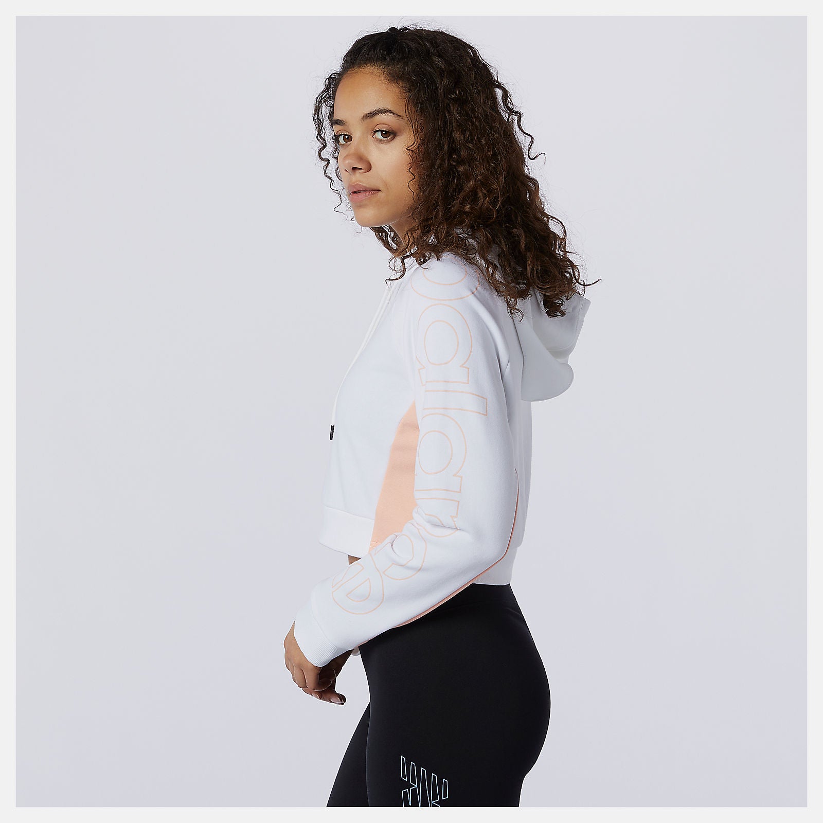 White Sport Style Optiks Hoodie New Balance Clothing