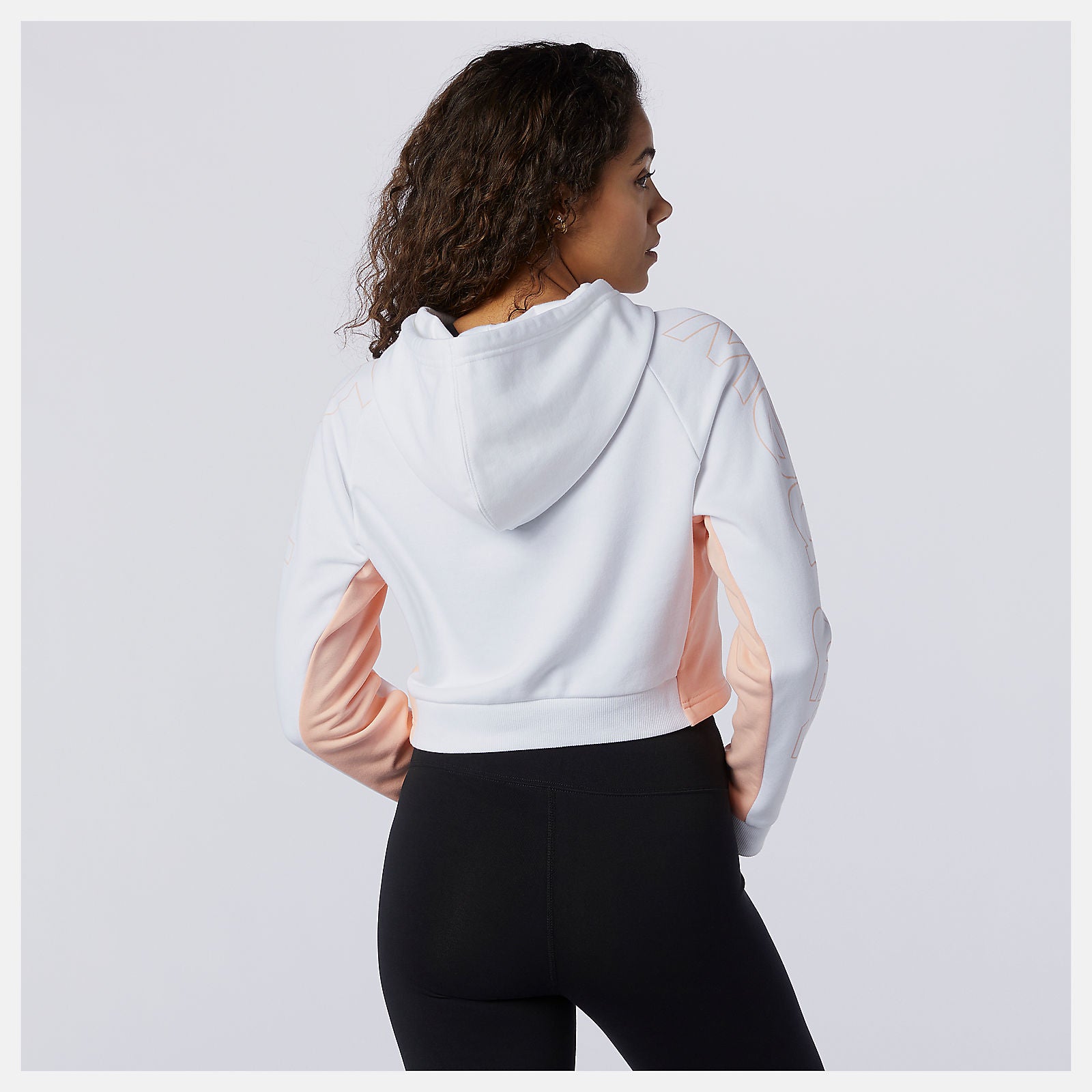 White Sport Style Optiks Hoodie New Balance Clothing