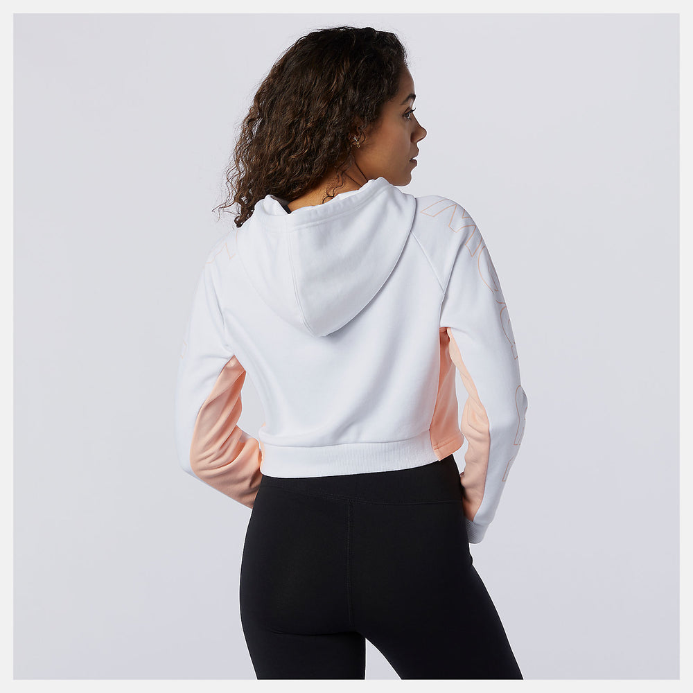White Sport Style Optiks Hoodie New Balance Clothing