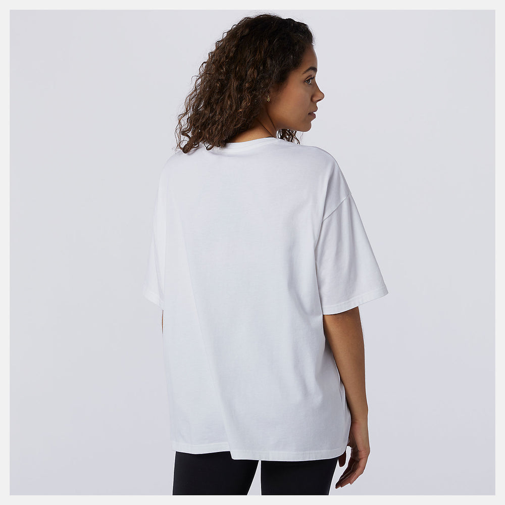 White Sport Style Optiks Gradient Graphic Tee New Balance Clothing