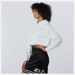 White NB Athletics Collide Terry Hoodie New Balance Clothing