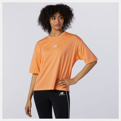 Citrus Punch NB Athletics Collide Short Sleeve Tee New Balance Clothing