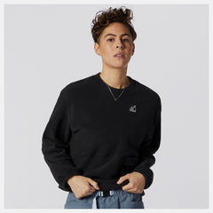 Black NB All Terrain Pocket Crew Fleece New Balance Clothing