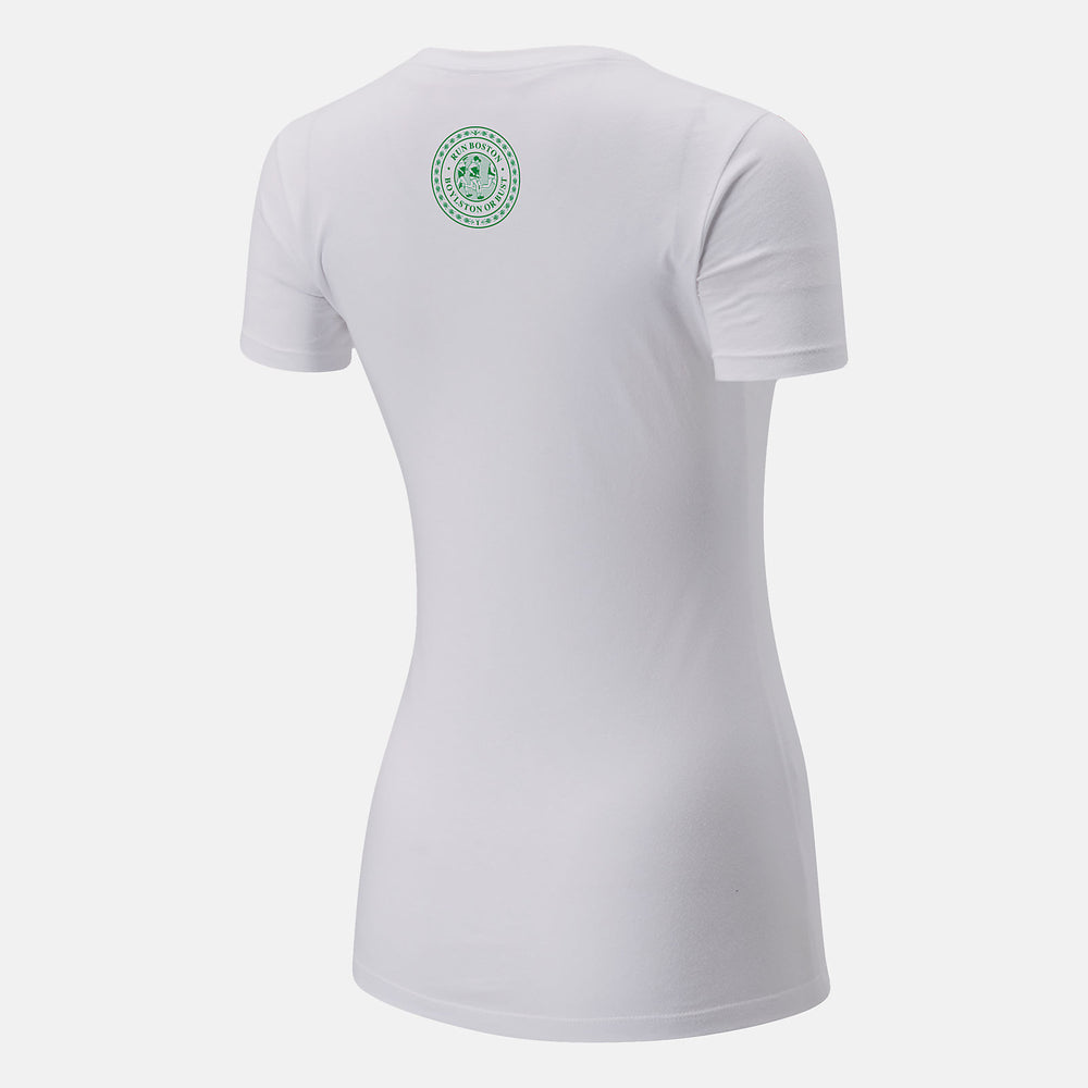 White Boston One Mile To Go Graphic Tee New Balance Clothing