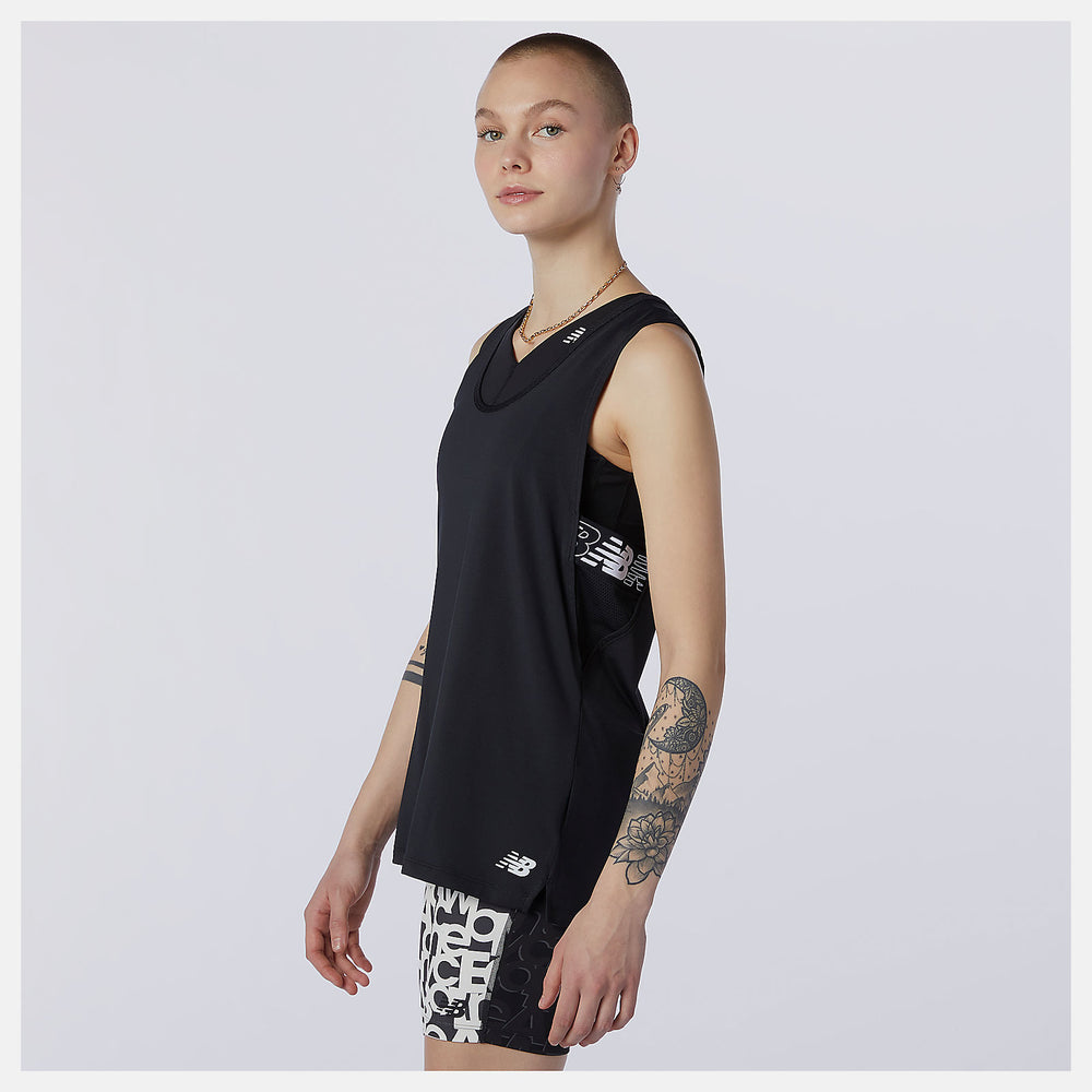 Black Relentless Sweat Tank New Balance Clothing