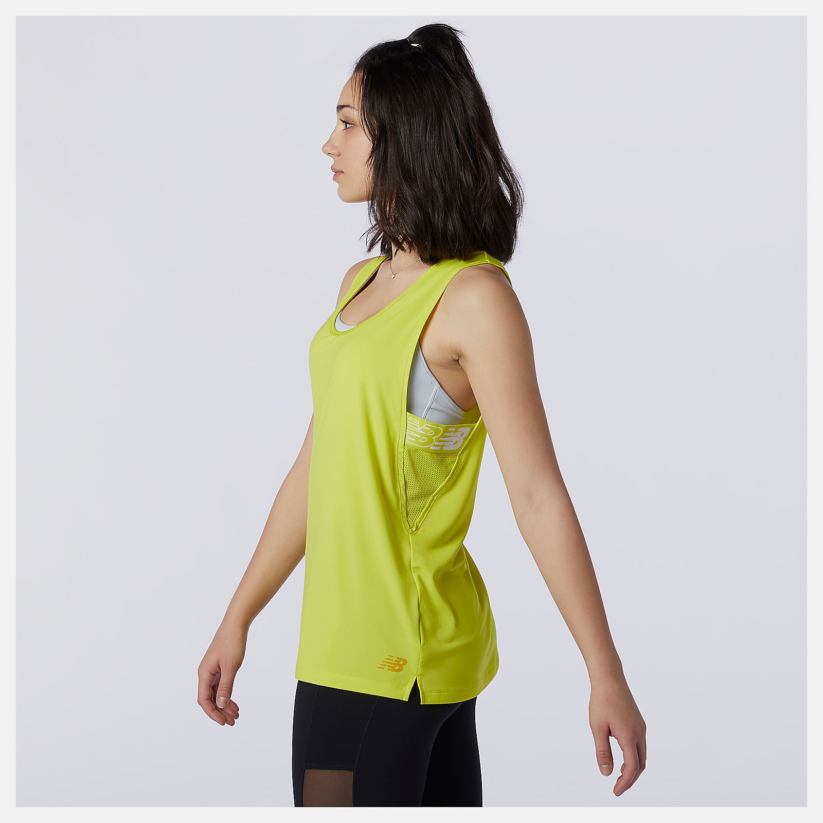 Sulpher Yellow Relentless Sweat Tank New Balance Clothing