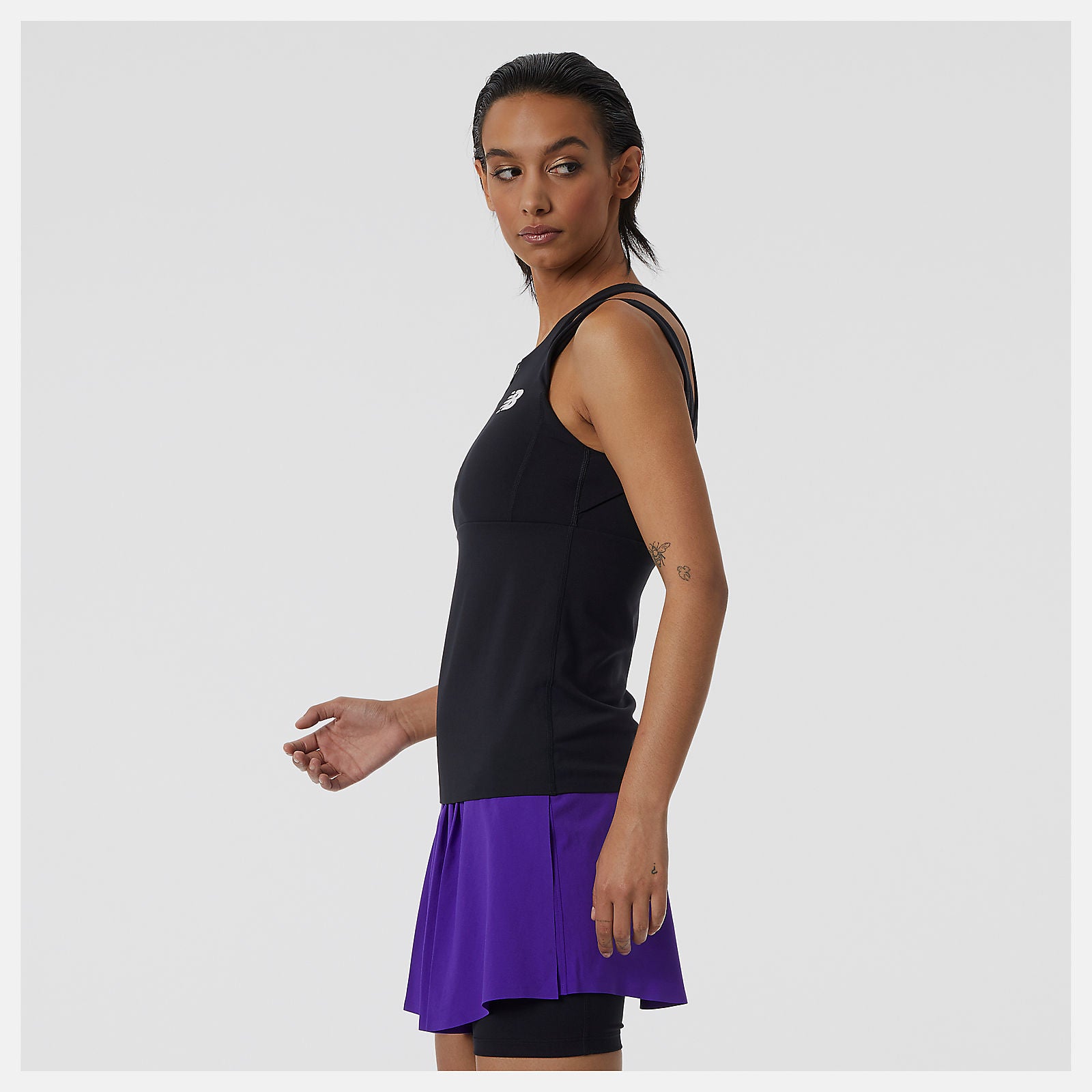 Black Tournament Keyhole Tank New Balance Clothing