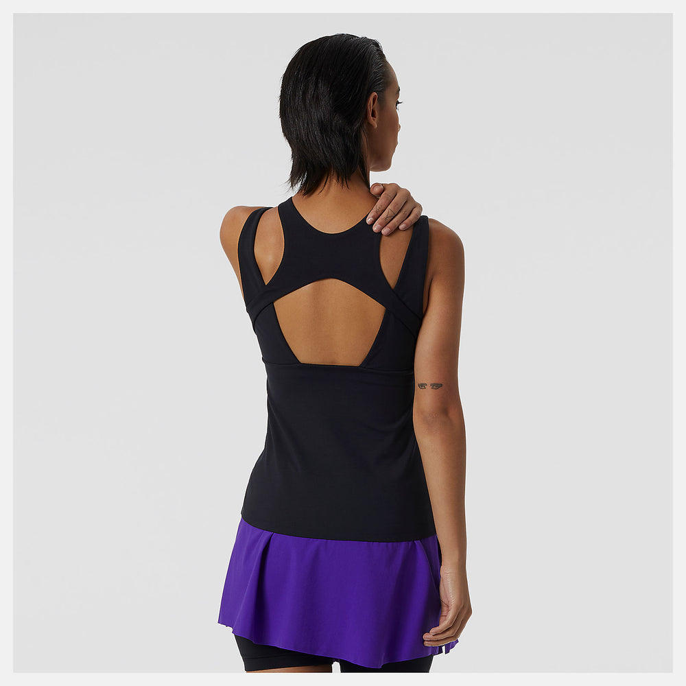 Black Tournament Keyhole Tank New Balance Clothing