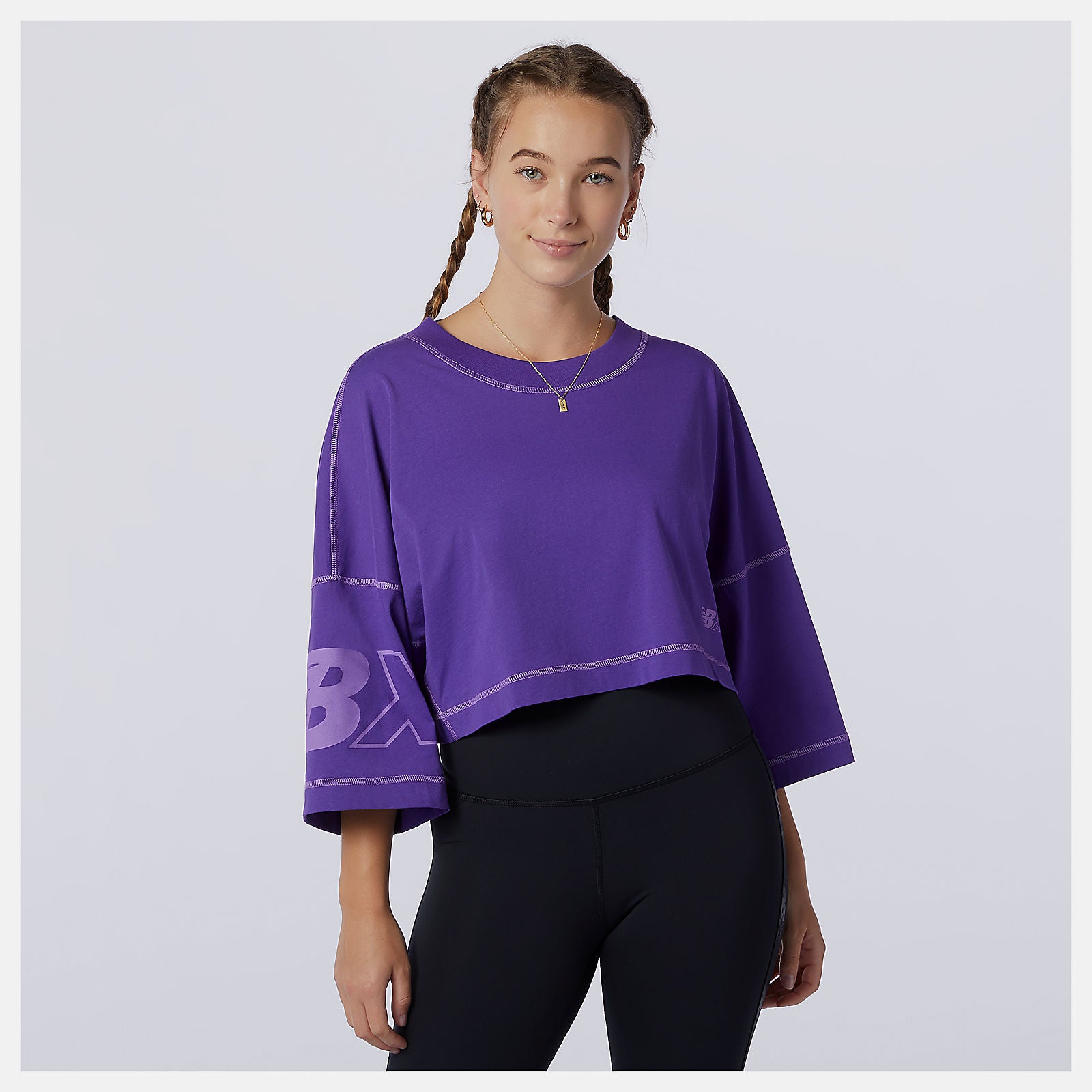 Prism Purple NB Essentials NBX Graphic Tee 2 New Balance Clothing
