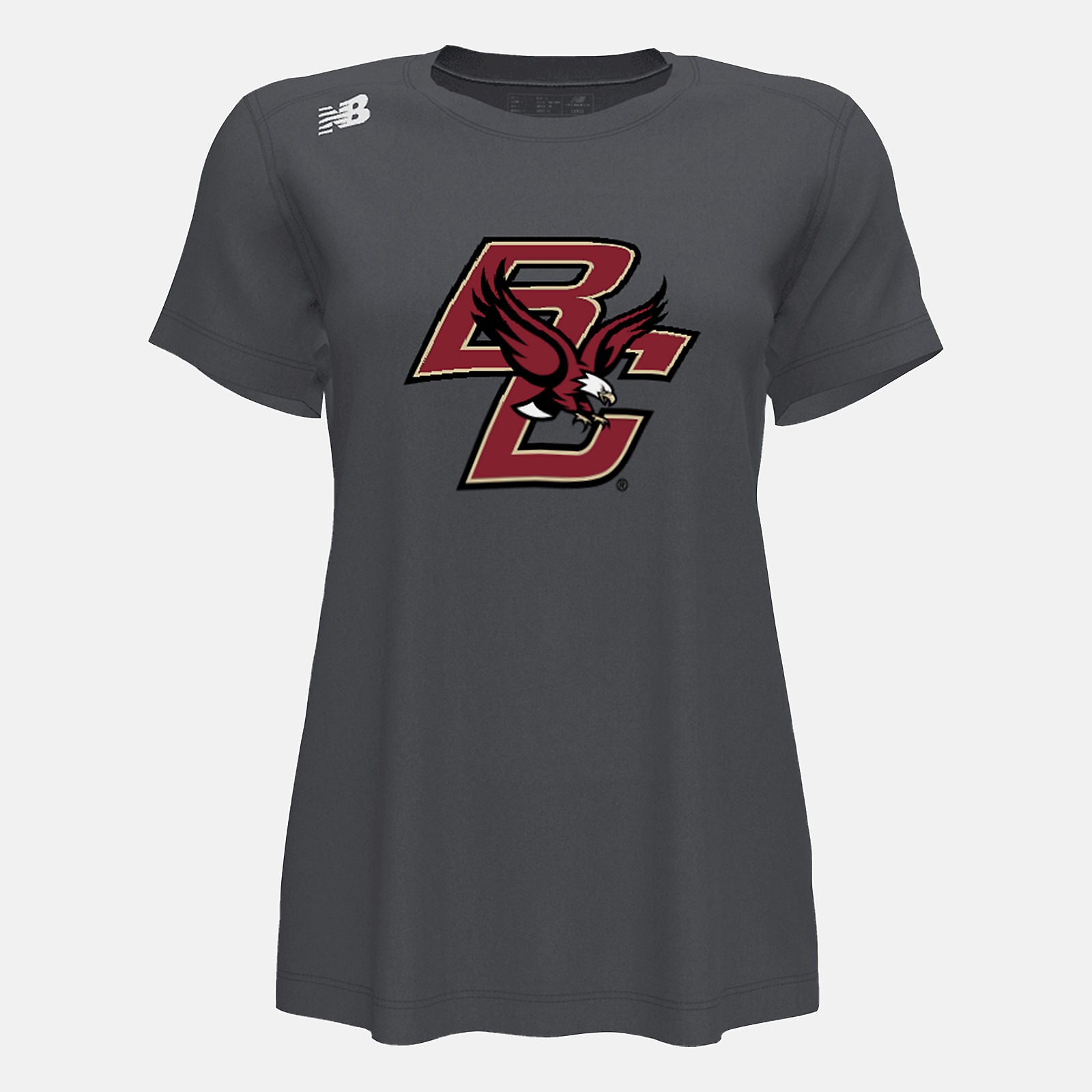 Dark Heather NB Short Sleeve Tech Tee(Boston College) New Balance Clothing