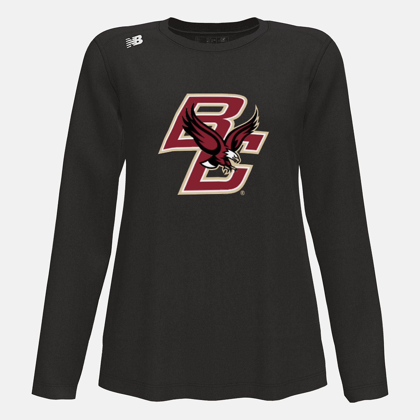 Team Black NB Long Sleeve Tech Tee(Boston College) New Balance Clothing