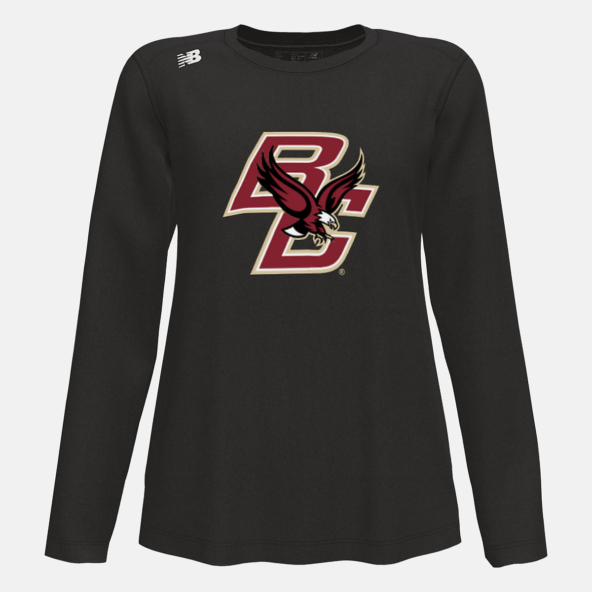 Team Black NB Long Sleeve Tech Tee(Boston College) New Balance Clothing