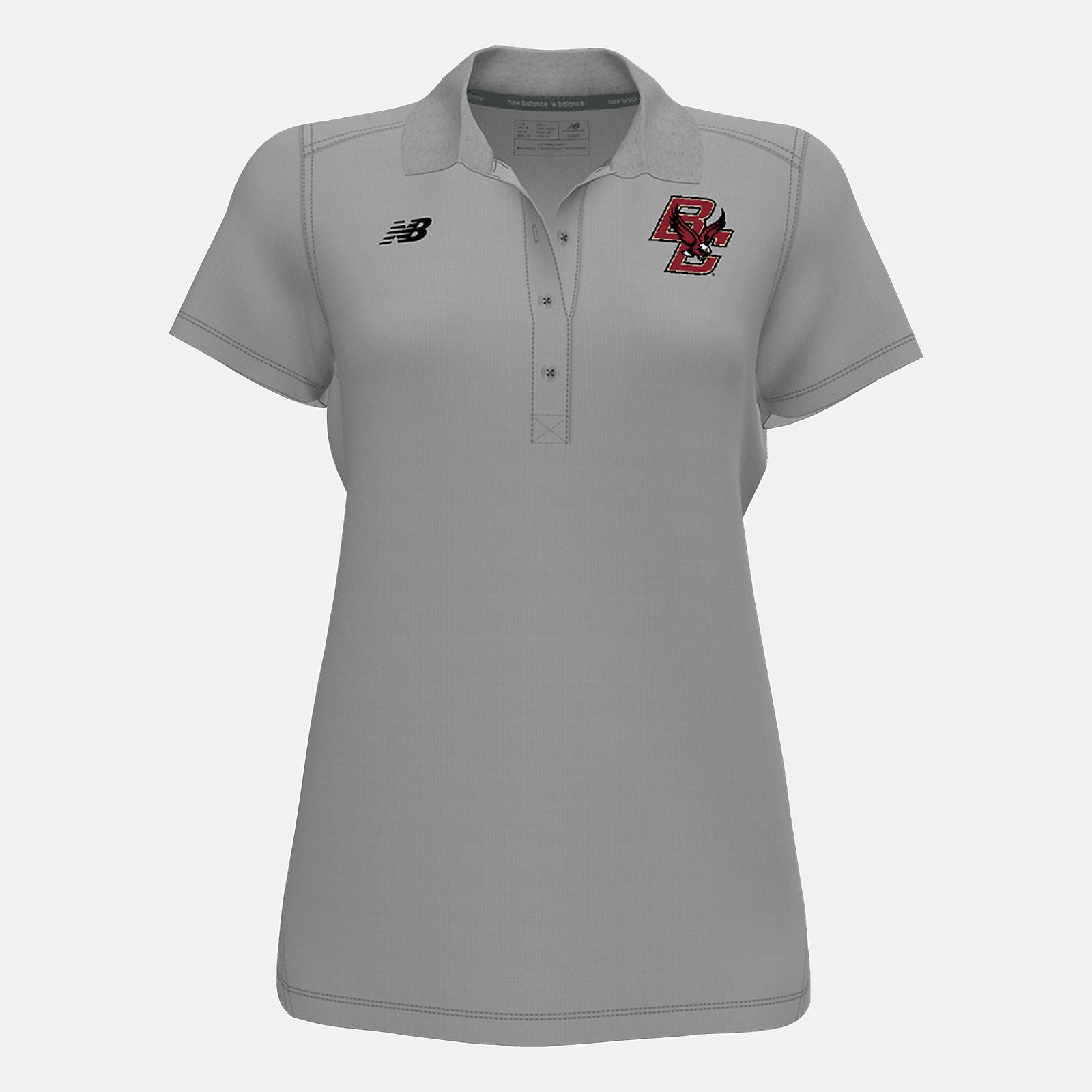 Light Grey Tech Polo(Boston College) New Balance Clothing