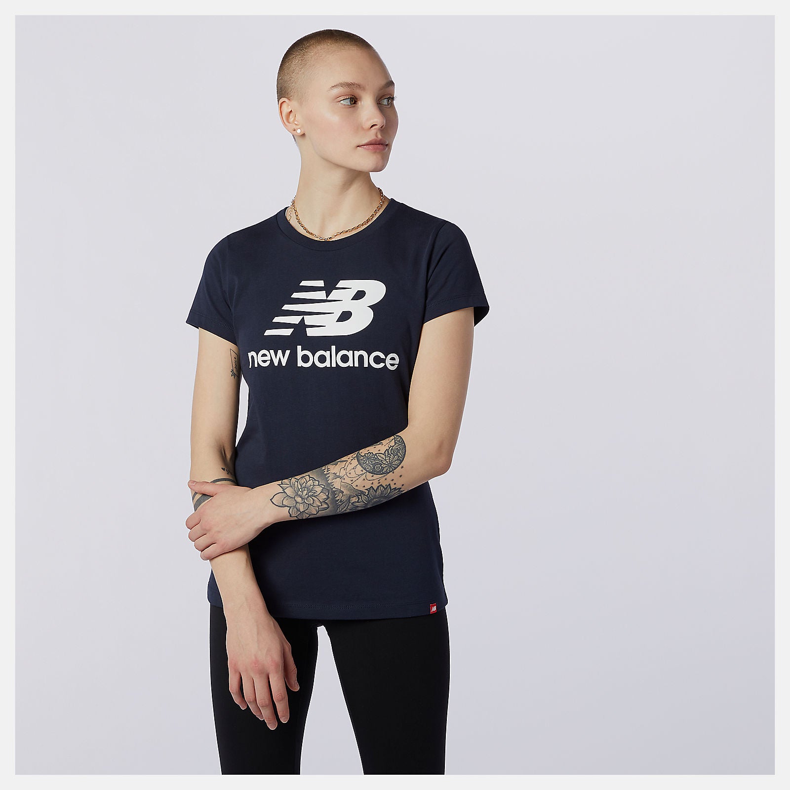 Eclipse Essentials Stacked Logo Tee New Balance Clothing