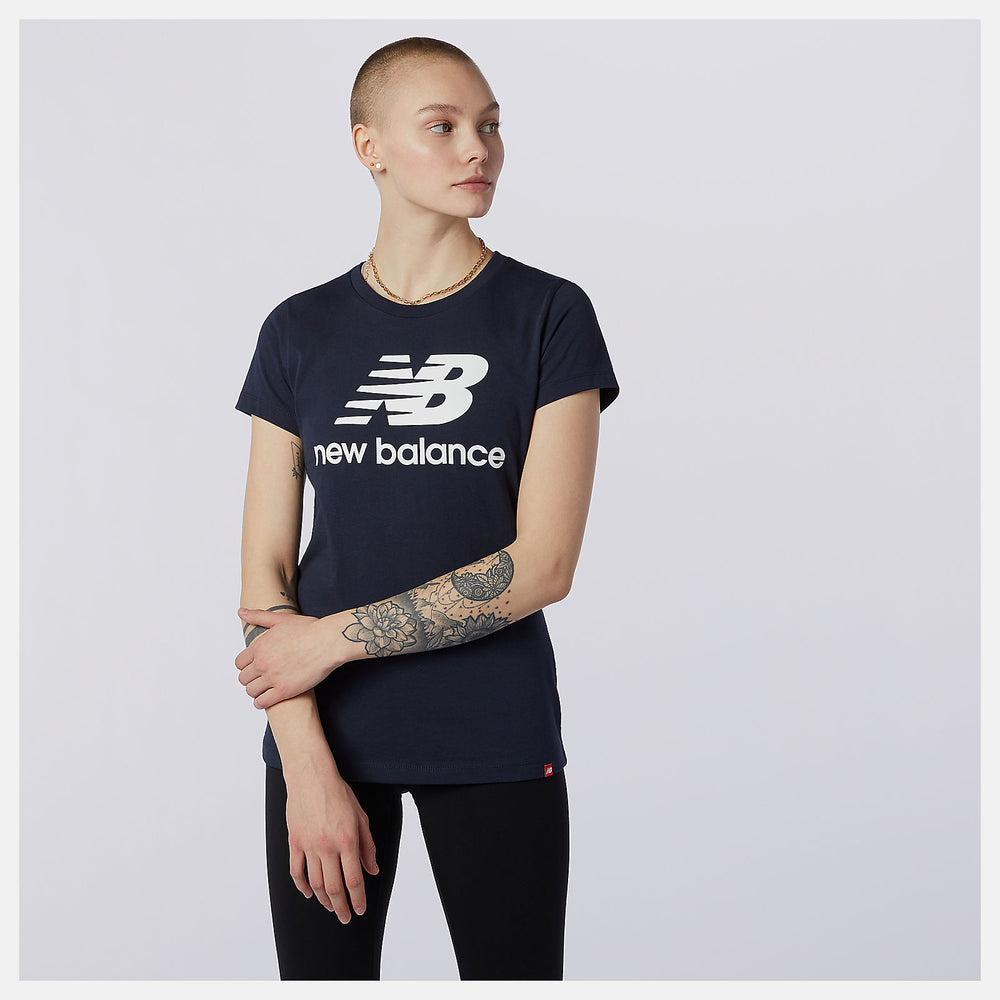Eclipse Essentials Stacked Logo Tee New Balance Clothing