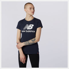 Eclipse Essentials Stacked Logo Tee New Balance Clothing