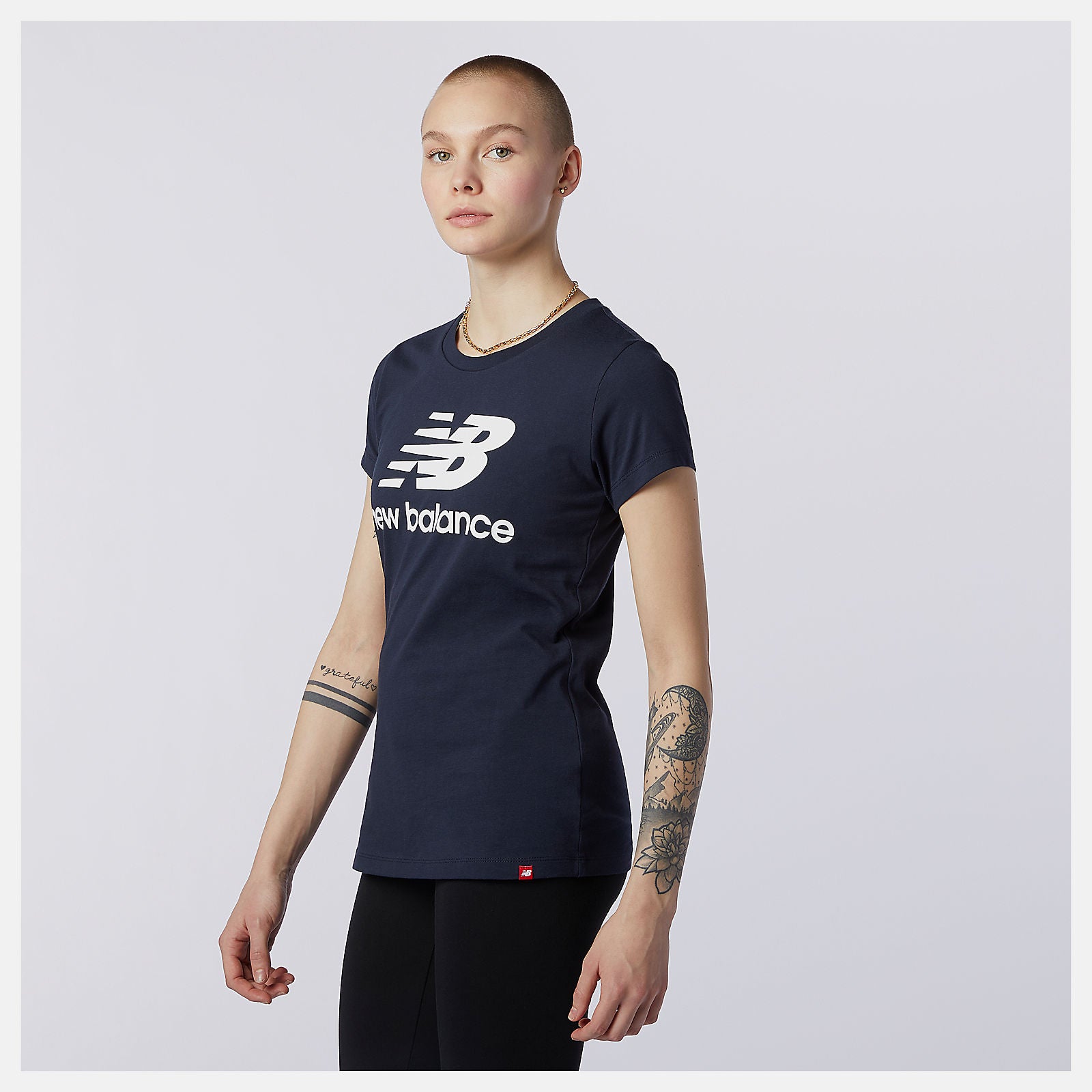Eclipse Essentials Stacked Logo Tee New Balance Clothing