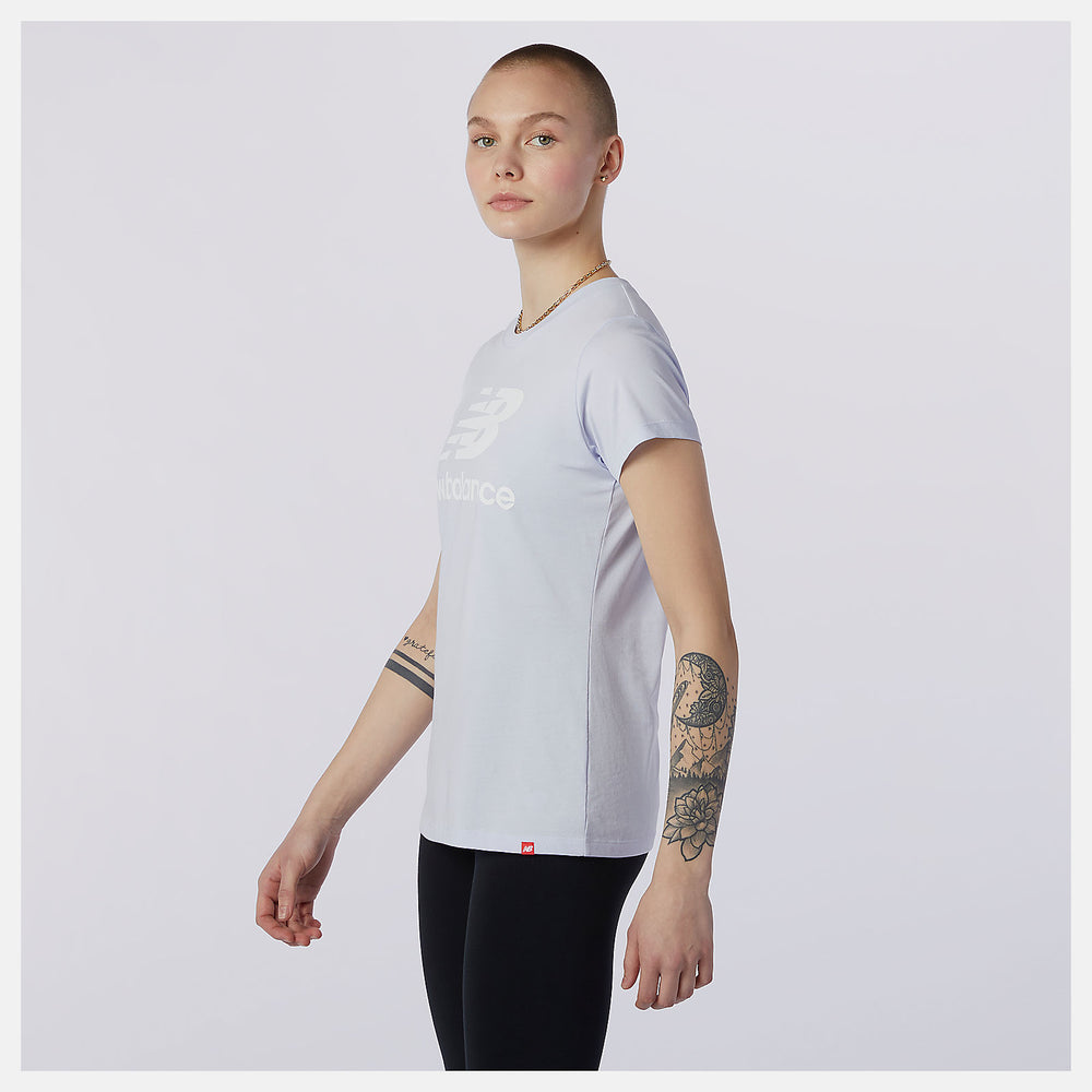Grey Essentials Stacked Logo Tee New Balance Clothing