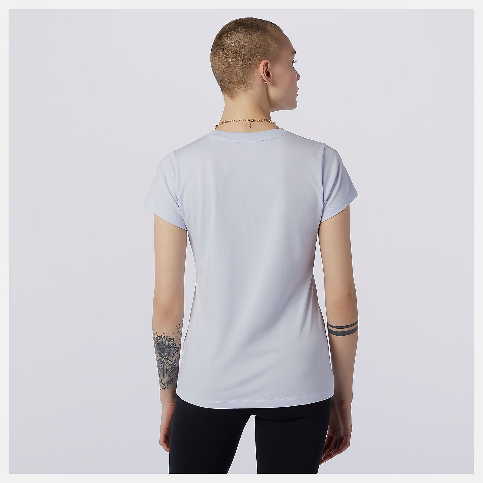 Grey Essentials Stacked Logo Tee New Balance Clothing