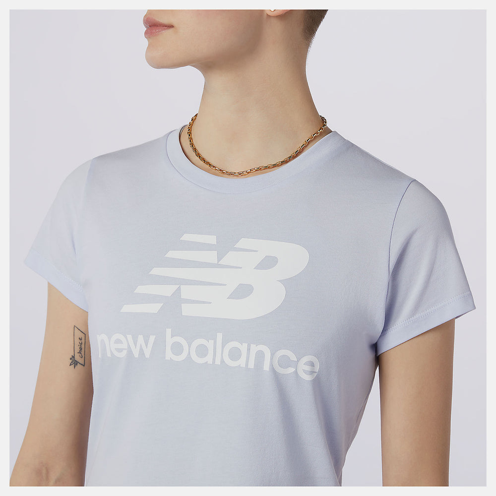 Grey Essentials Stacked Logo Tee New Balance Clothing