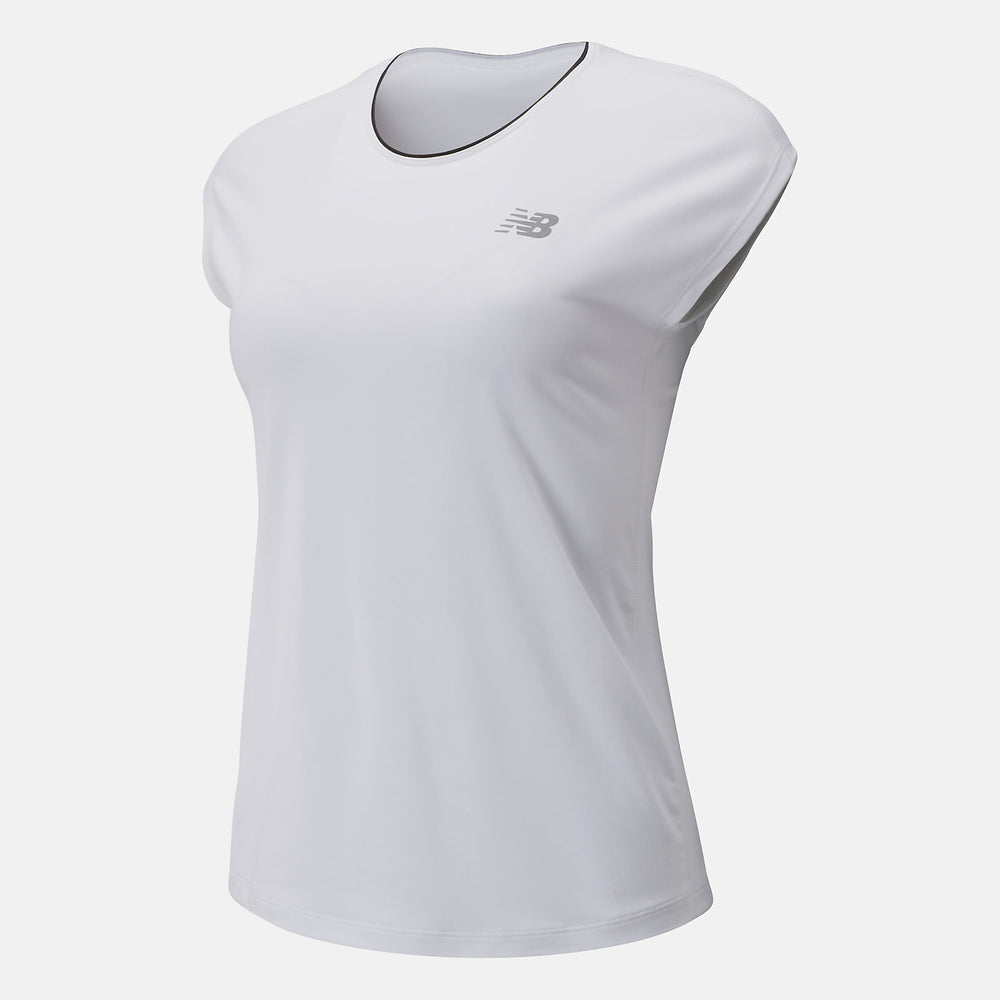 White Rally Cap Sleeve New Balance Clothing