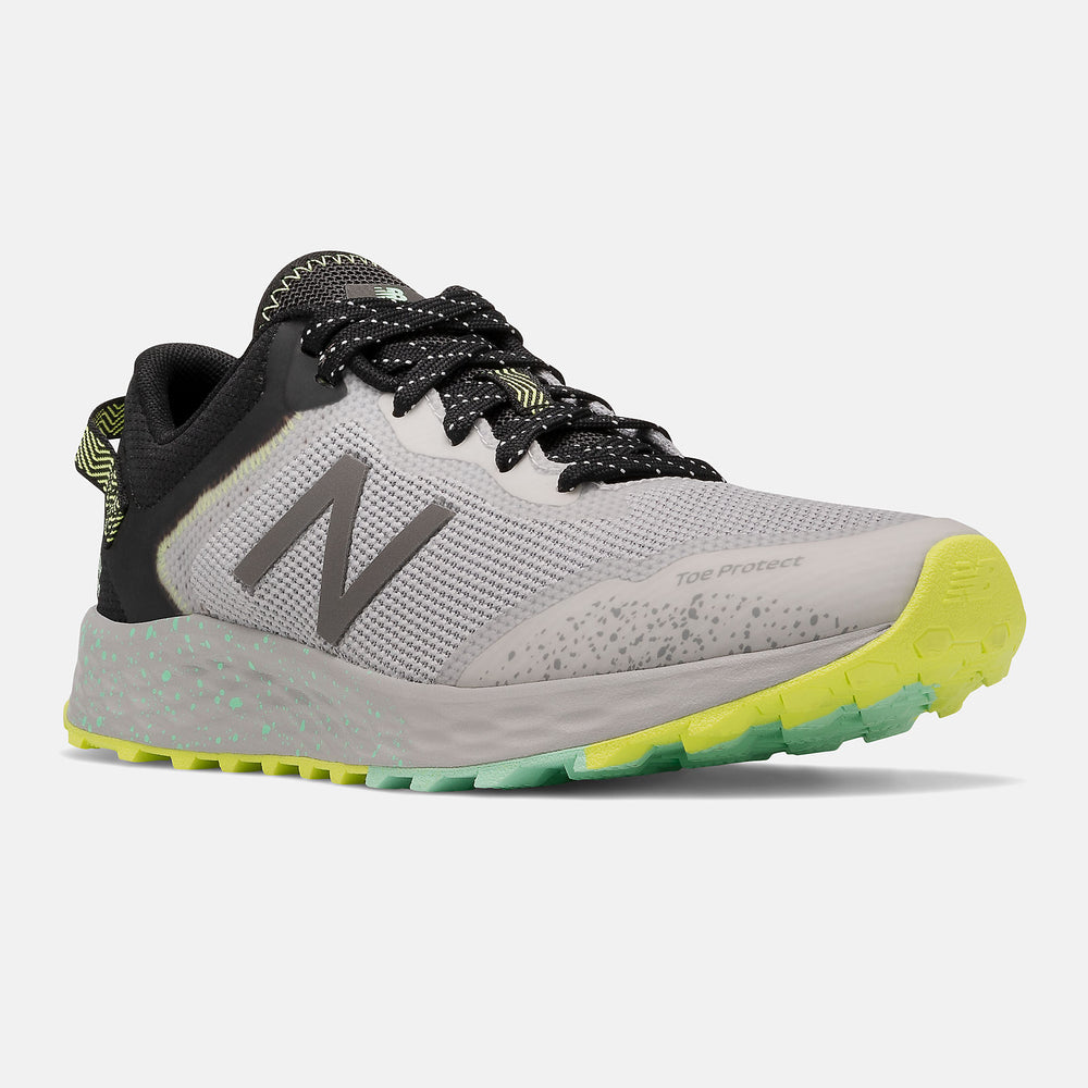 Light Aluminum/Black and Neo Mint Fresh Foam Arishi Trail New Balance Shoes
