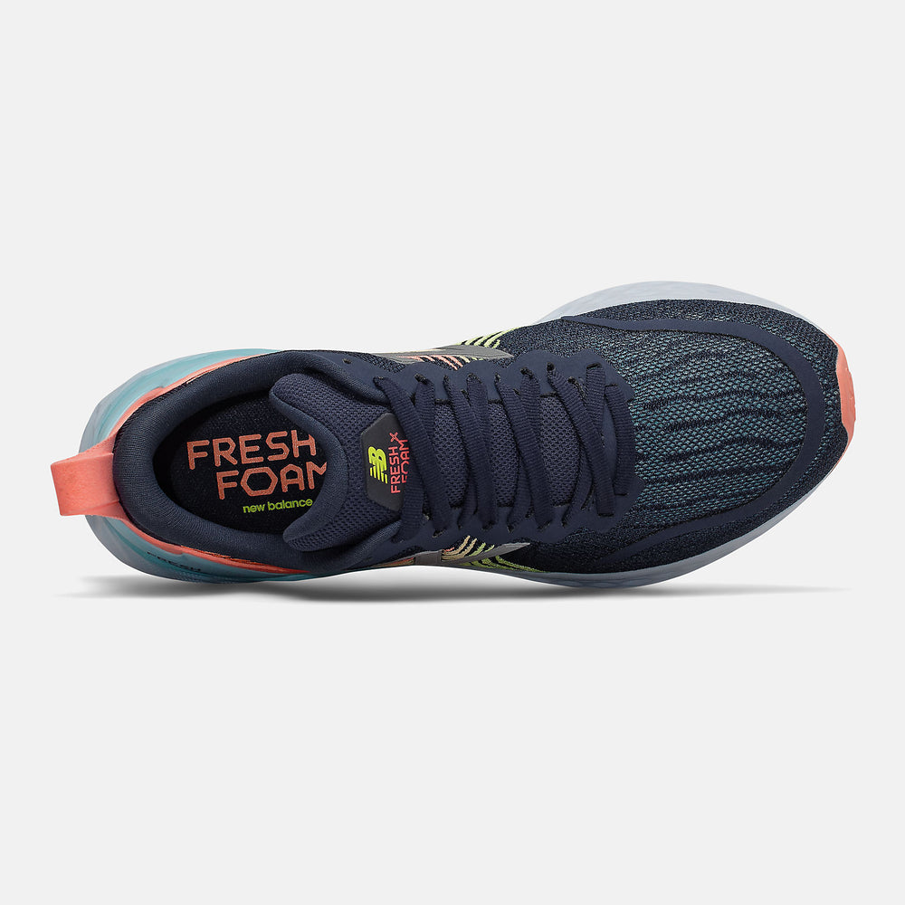 Natural Indigo/Ginger Pink and Lemon Slush Fresh Foam Tempo New Balance Shoes
