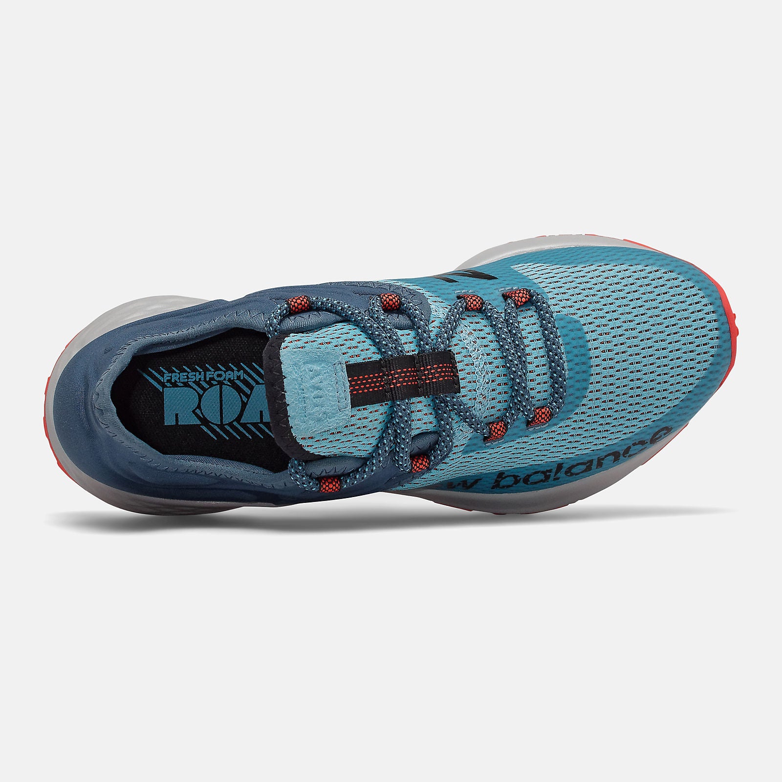 Wax Blue/Stone Blue and Toro Red Fresh Foam Roav Trail New Balance Shoes