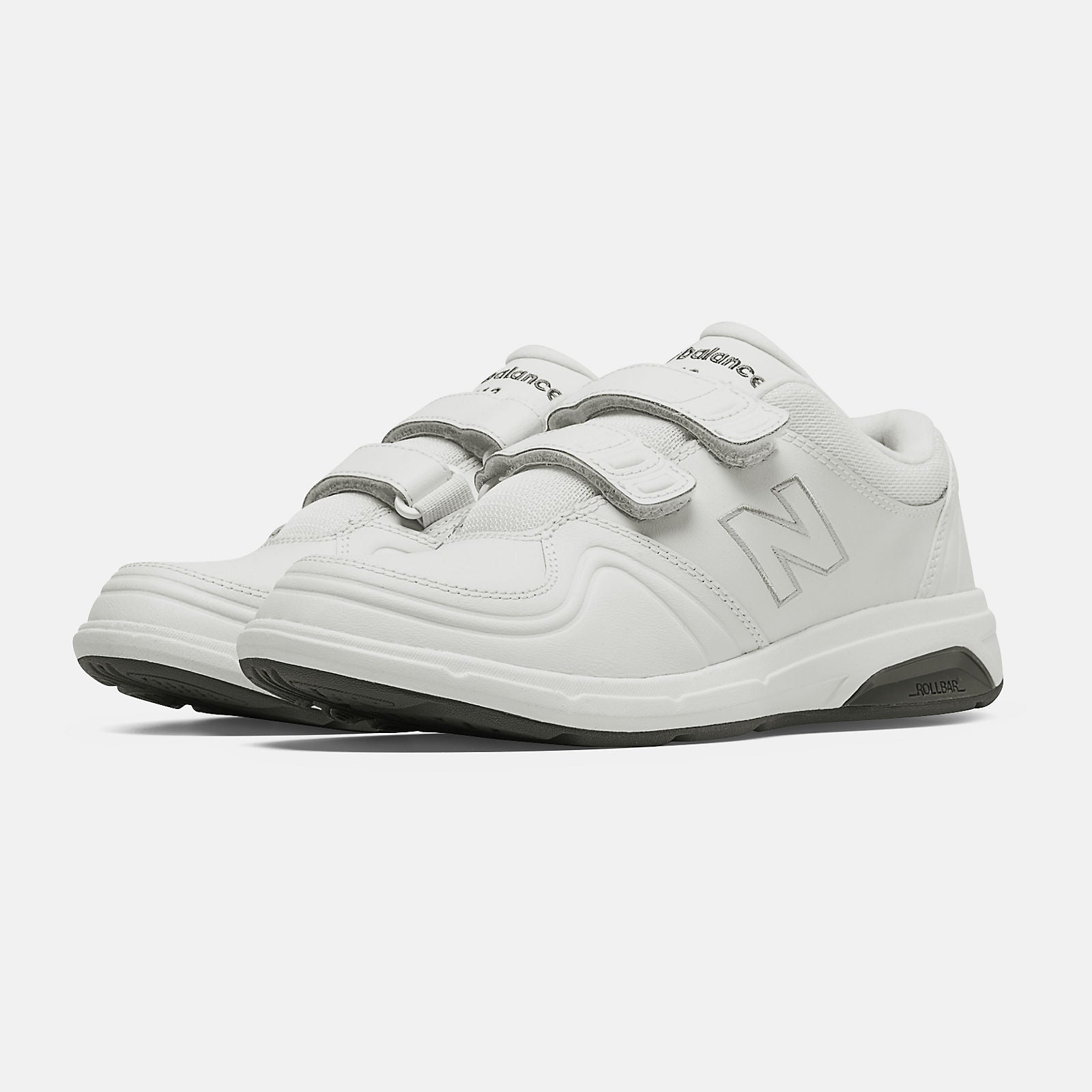 White Hook and Loop 813 New Balance Shoes